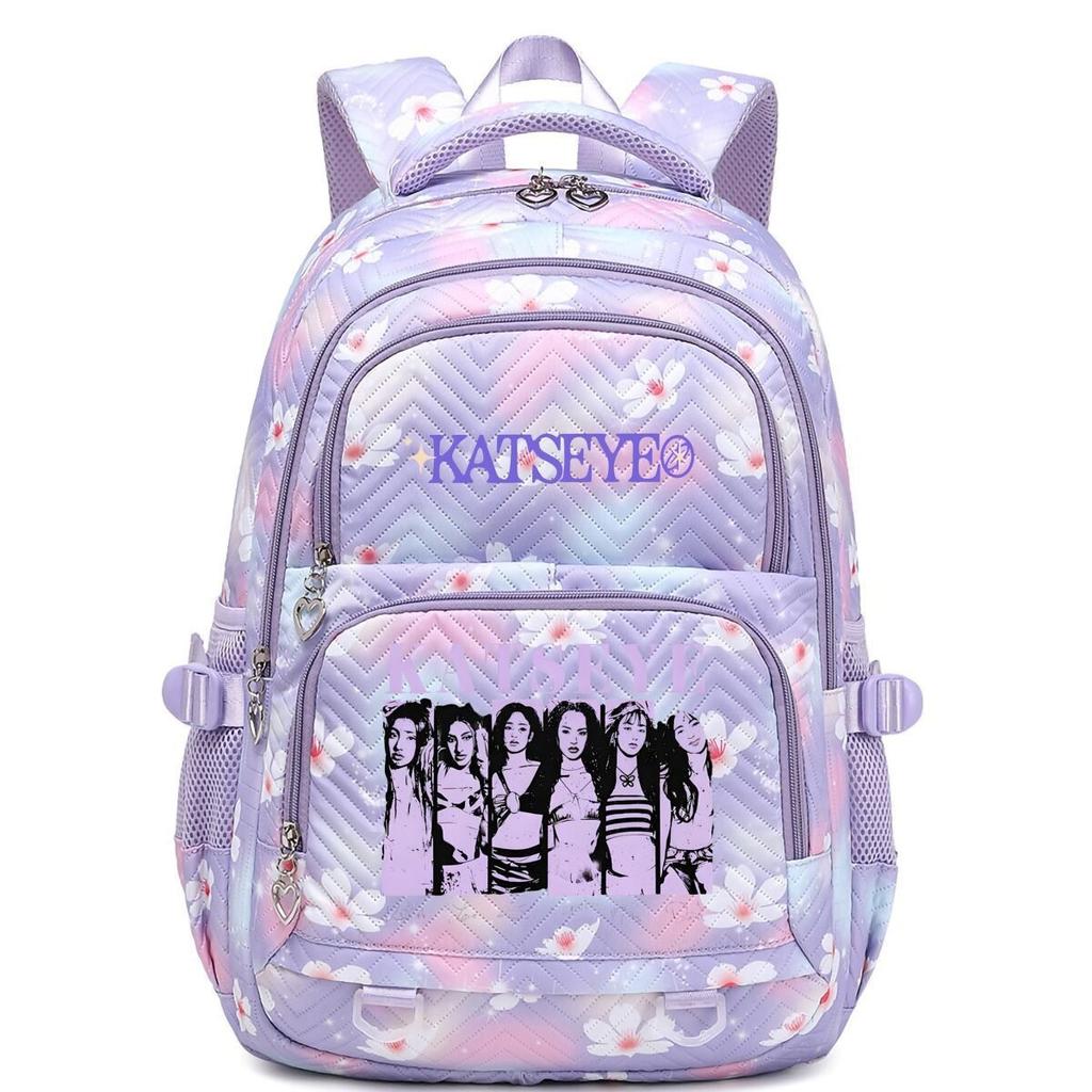 Mochila con Estampado de Ojo de Gato, Bolso Escolar Dulce y Fresco de Gran Capacidad para Estudiantes de Secundaria