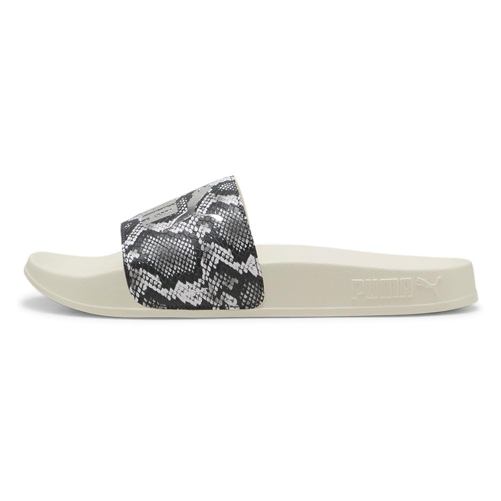 PUMA Reed Cat Snake Chic 2025 Alpine Size cm 2.0 Sandals, 400680, Women's, Spring/Summer Color Snow/Gold (02), 24.0