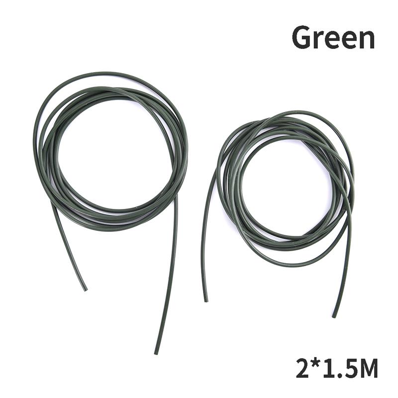 2Pcs 1.5M Carp Fishing Soft Silicon Rig Tubing Fishing Anti Tangle Rig Tube