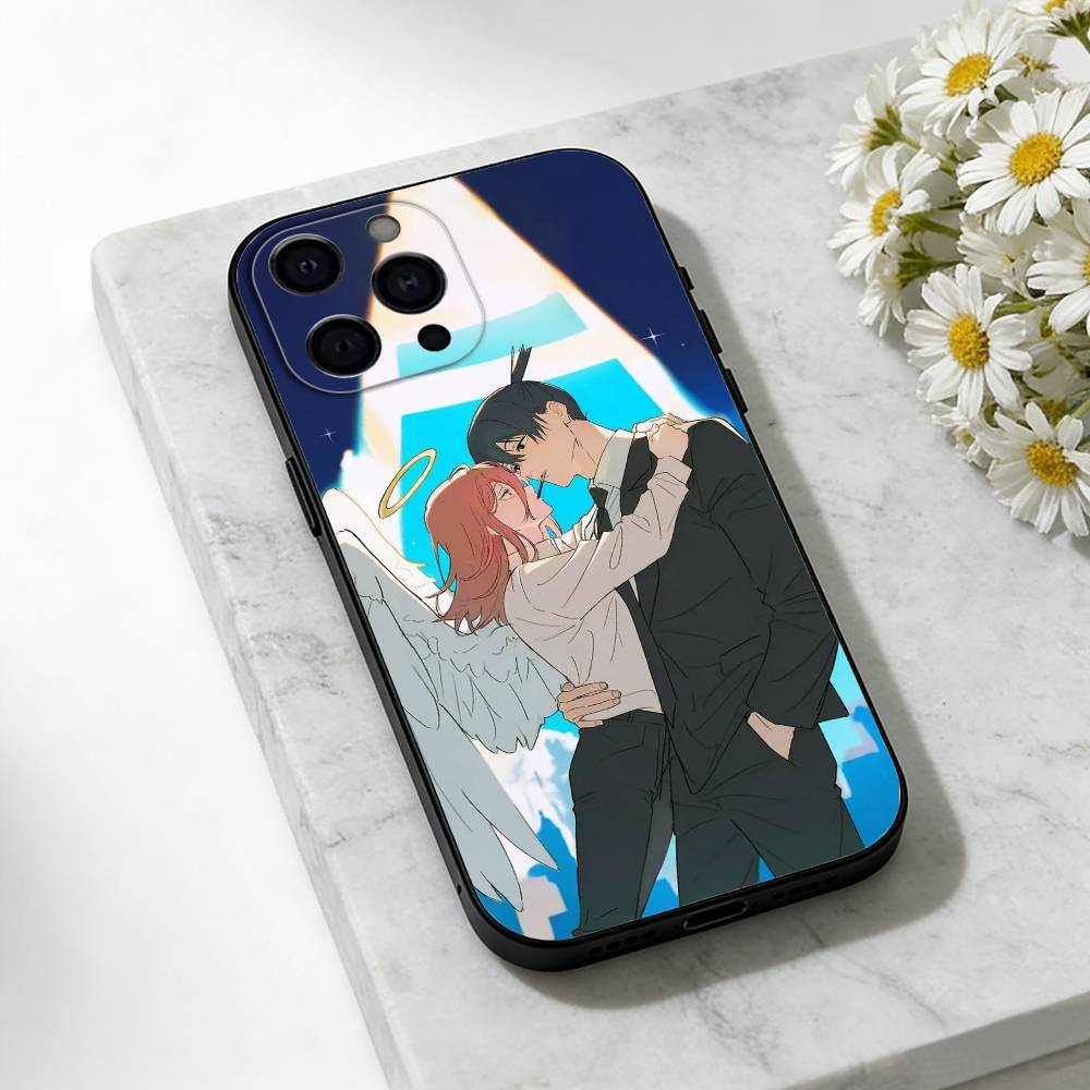 A-Angels X A-Akis Phone Case For iPhone 17,16,15,14,13,12,11 Plus,Pro Max,SE4Soft Silicone Black Cover