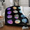 1pc Colorful Chaos Comic Strip Adventure Flannel Blanket for Super Soft Cute Comfort Blanket for Travel Bedding Couch Sofa Blanket Y82574