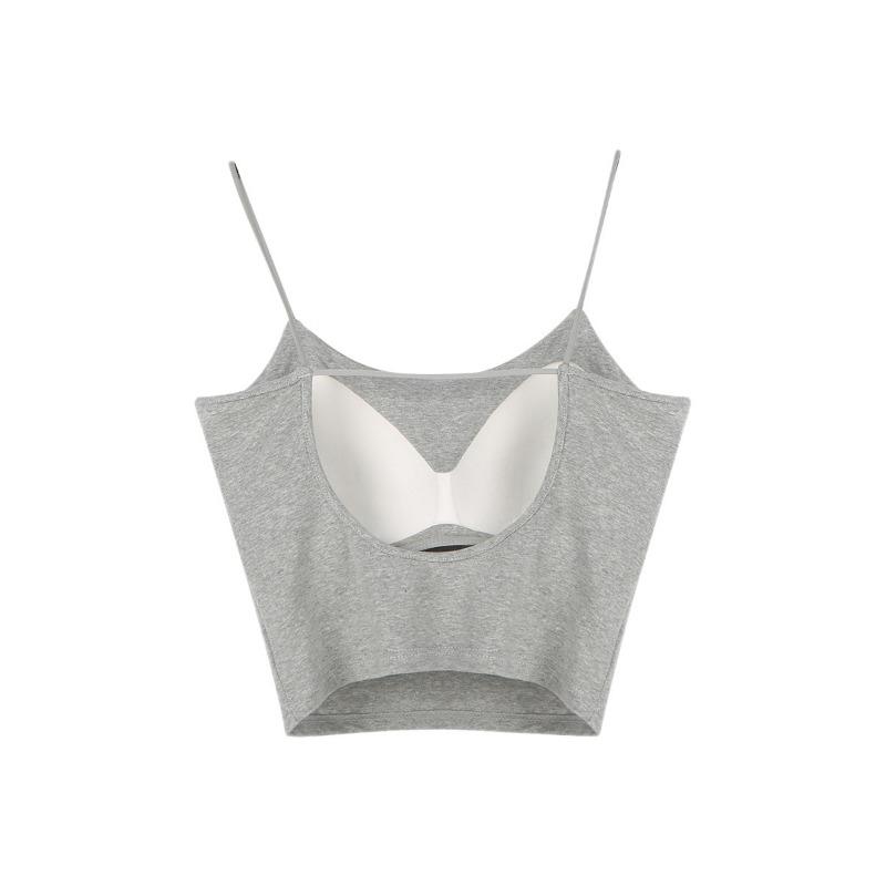 Summer Short Sexy Hottie Backless Halter Top Female Style Slim-fit One Cup Vest