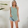 Donna Nuova Collezione Primavera/Estate Tinta Unita Chiffon Camicia Felpa Girocollo Ampia Canotta