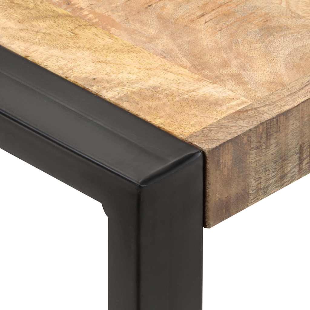Dining Table 70x70x75 Cm Rough Solid Mango Wood