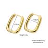 925 Sterlingsilber Ovale Ohrringe für Damen Herren Geometrisch Französisch Gold Schmuck Party Geschenke S-E1379