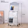 Floor Standing Magazine & Book Display Rack for Periodicals and Promotional Materials