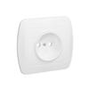 Single Socket Without Grounding AG1E/11 Chord White