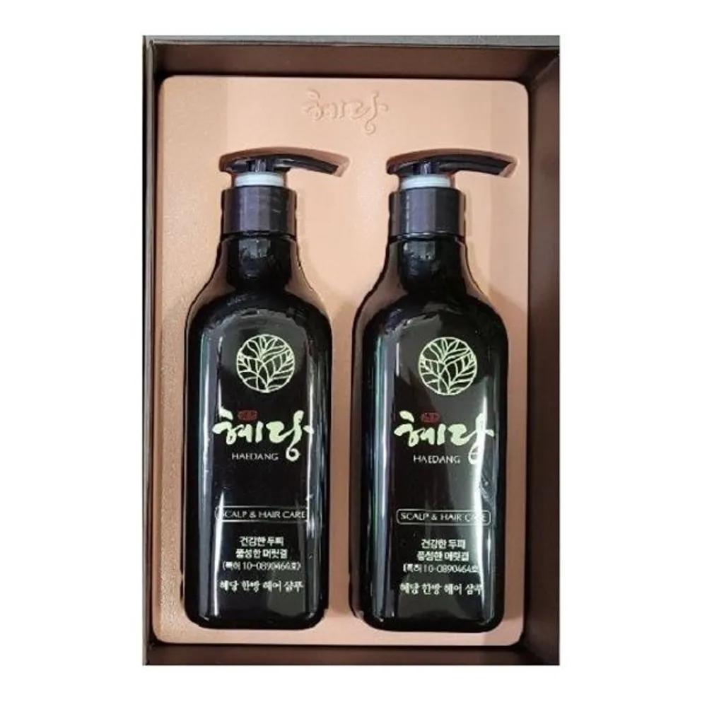 Hyedang Herbal Shampoo Hair Shampoo Houttuynia Cordata, Portulaca Oleracea, Angelica Root Ingredients 400ML+400ML