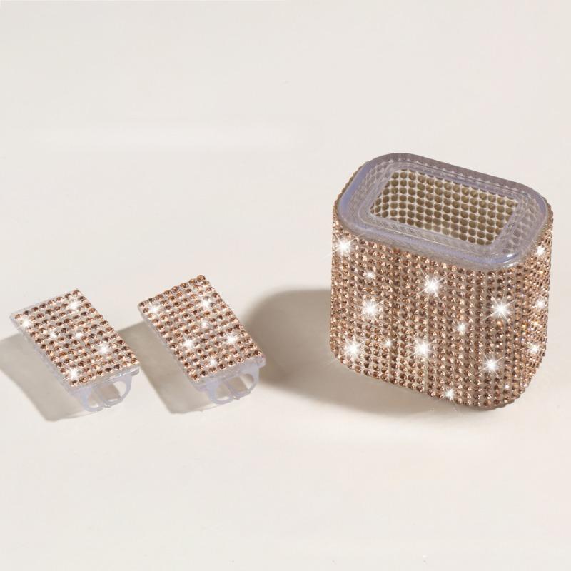 3-pieces Set Beautiful Shiny Stick Diamond Silicone Protective Cover for IPhone 14 20W Charger USB Cable Anti-Break Protector