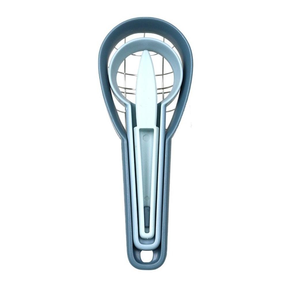 Stainless Steel Avocado Cutter Plastic Melon Cutter Slicer 3-in-1 Avocado Cutter  Fruit Salad озеро синий