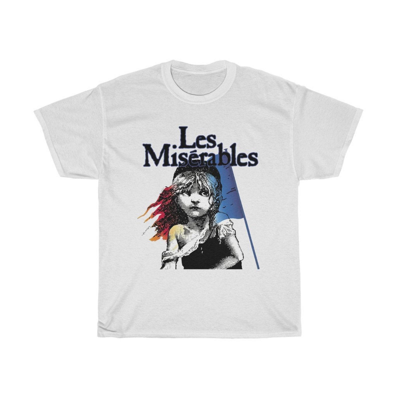 Les Miserables Broadway Musical Show Men s White T-Shirt Size S to 5XL 4XL