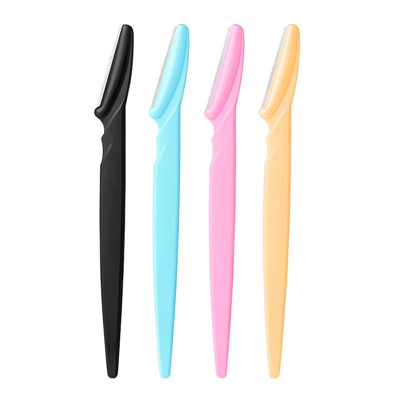 Beginner Straight-Handle Micro-Precision Eyebrow Trimmer - Safe, Portable, Anti-Scratch Razor Makeup Tool