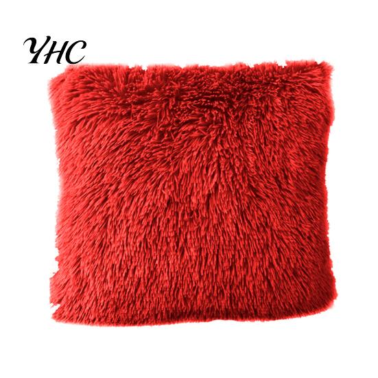 Warm Soft Fluffy Throw Pillow Case Cover Cushion Home Bed Sofa Car Decoration