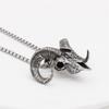 Retro Mode Gotische Bokkenkop Hanger Punk Roestvrij Staal Egyptisch Kruis Ketting Persoonlijkheid Amulet Sieraden Cadeau