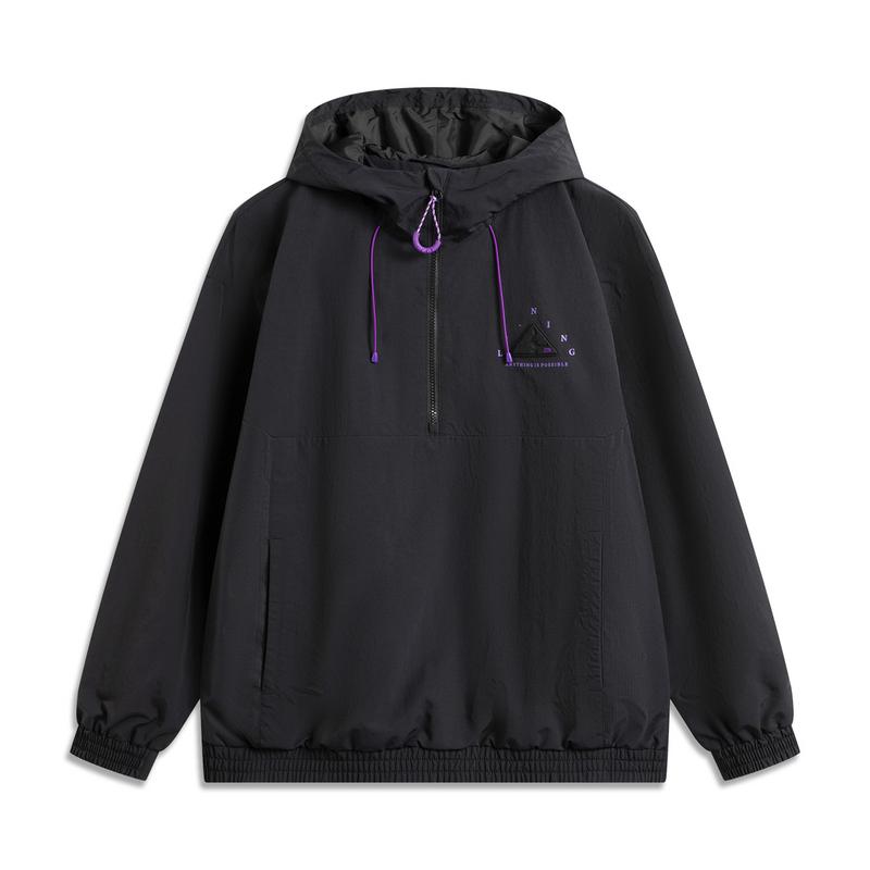 Li-Ning AFDV773-4 Men s Water-Repellent Zip Jacket Dark Blue M