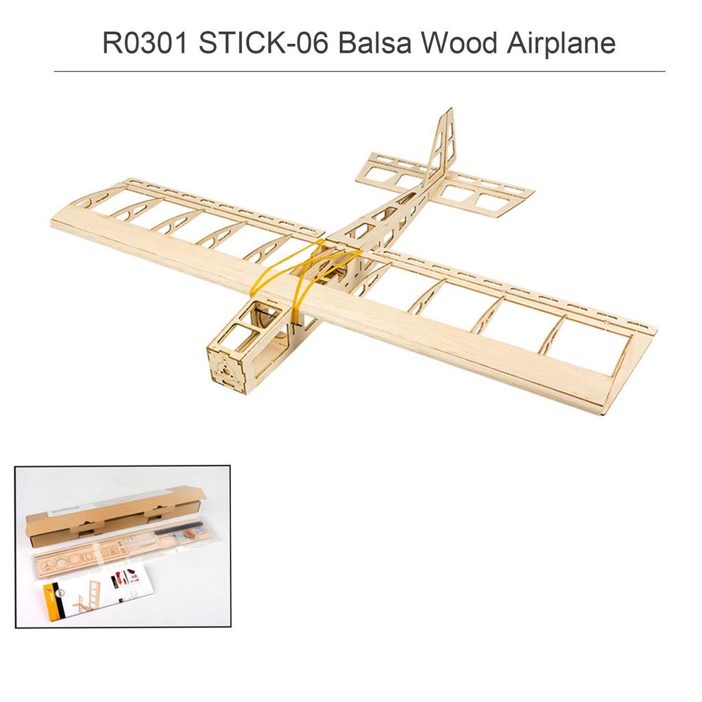Dancing Wings Hobby R03 STICK 06 Airplane 580mm Wingspan Balsa Wood DIY Electric Aircraft RC Flying Toy PNP Version