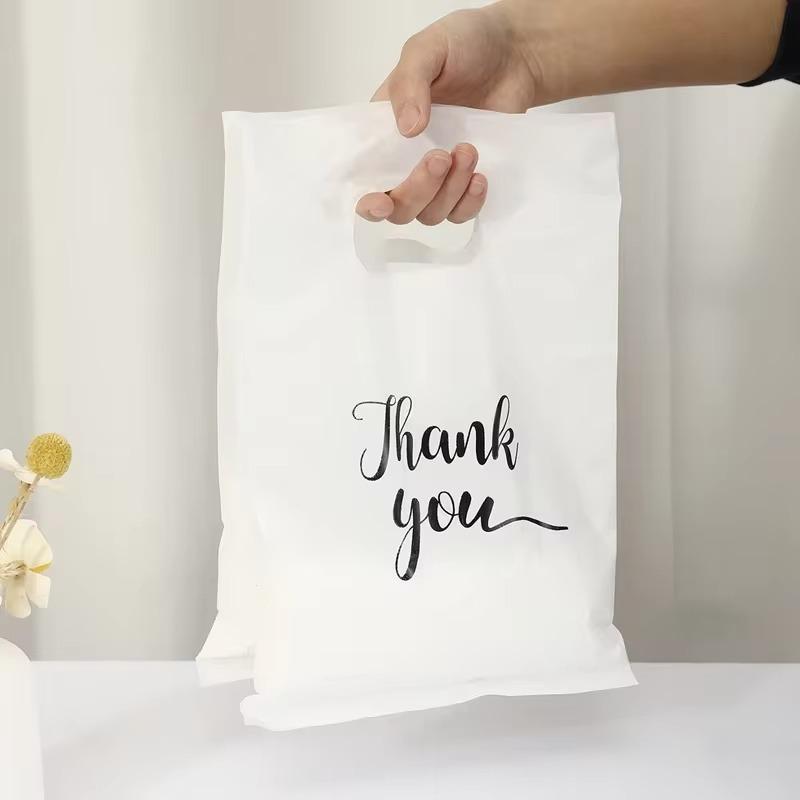 10/20/50PCS Thank You Gift Bags Handheld Shopping Bag Birthday Partie Wedding Anniversary Christmas Thanksgiving Gift Packaging