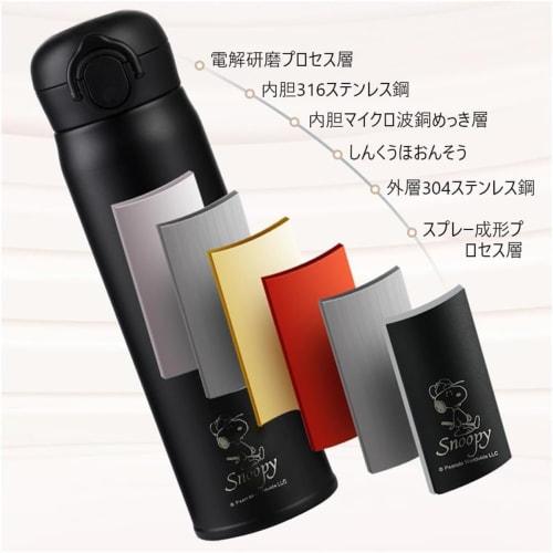 Snoopy Thermos Cup, Vacuum Insulated Stainless Steel Water Bottle, Keeps Drinks Hot or Cold, Cute, Large Capacity, Portable, Direct Drinking, Easy To