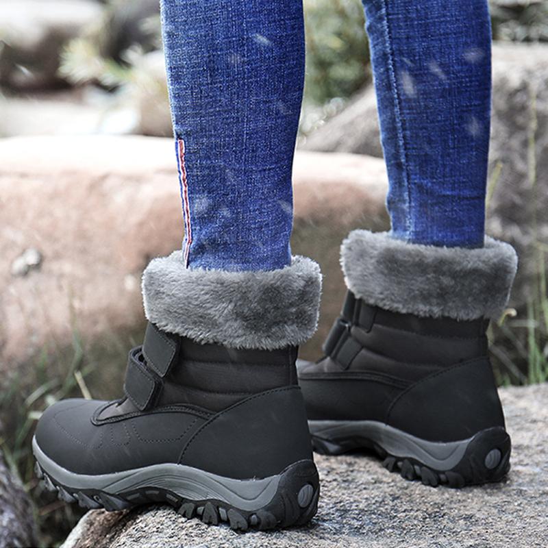 Winter Dames Sport Warme Schoenen Dames Sneeuw Katoenen Laarzen Nieuwe Casual Effen Kleur Schoenen Buiten Hoge Top Motorlaarzen