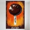 Dilly-Bar Retro Ice Cream Metal Tin Sign Vintage Style Chocolate Ice Cream Wall Plaque for Home Bar Man Cave Restaurant Decor
