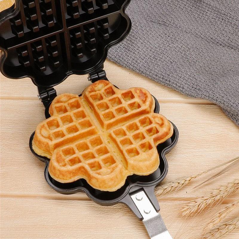 Double-sided Waffle Maker Pan Non-stick Aluminum Griddle Home Kitchen