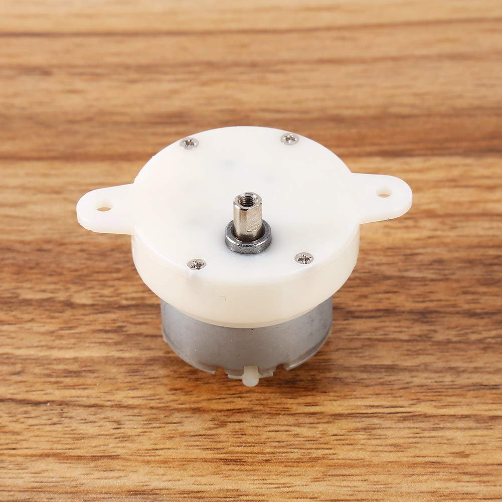 Low RPM DC Motor Slow Speed Motor High DC Motor 12V DC Electric Motor 3 RPM 4mm Shaft Micro Motor Slow Down Mute Motor, 12V Motor Slow RPM