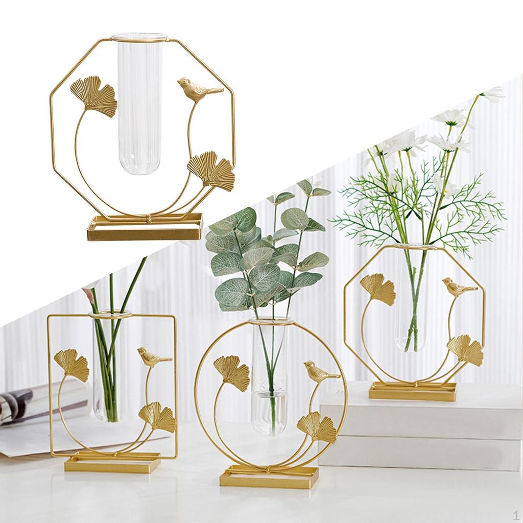 Blumenvase Trockenreagenzgläser Arrangement Pflanzen Pflanzgefäß Topf Innenraumdekor