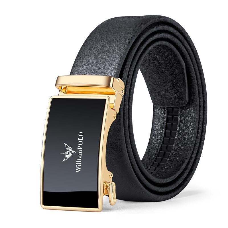 

Мужской ремень King Paul из натуральной кожи с автоматической пряжкой в деловом стиле 130cm