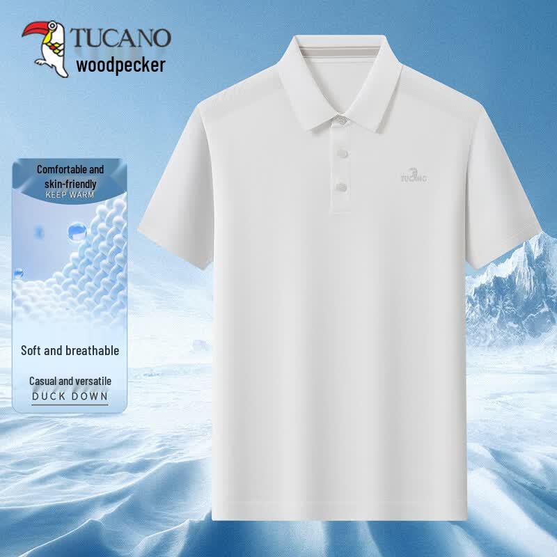 TUCANO Men s Ice Silk Short Sleeve Polo Shirt L