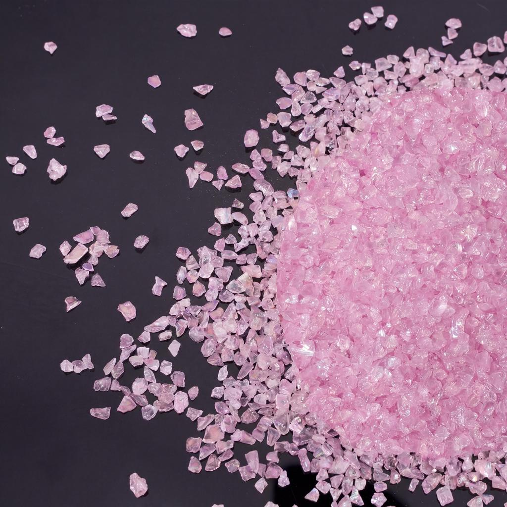 Glass Crushed Stone AB Iridescence