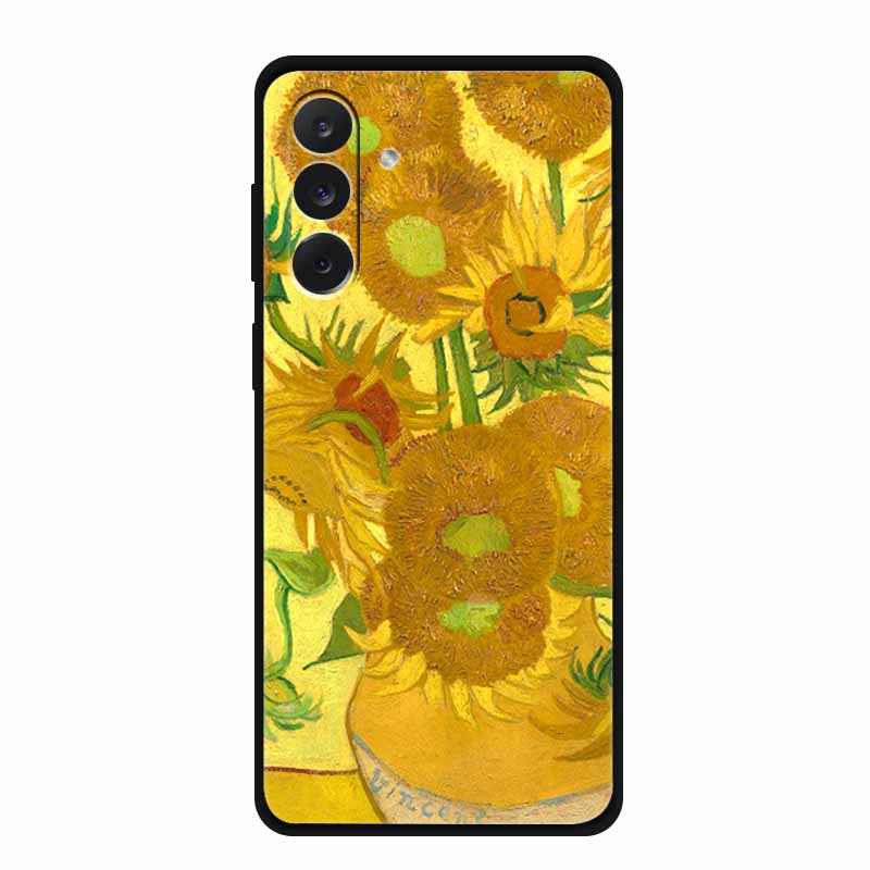 For Samsung M06 M16 M36 3D Flowers Case Soft Silicone Bumper Emboss Phone Cases for Samsung Galaxy M 06 16 36 Back Protect Cover
