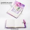 Marble Pattern Password Lock A5 Notebook Diary