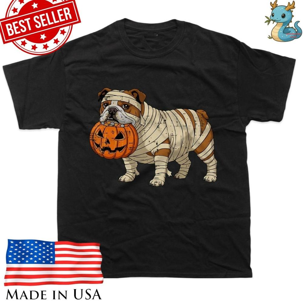 Cute Dog Ghost Shirt Spooky Puppy Halloween Outfit Tee Unisex T-Shirt L