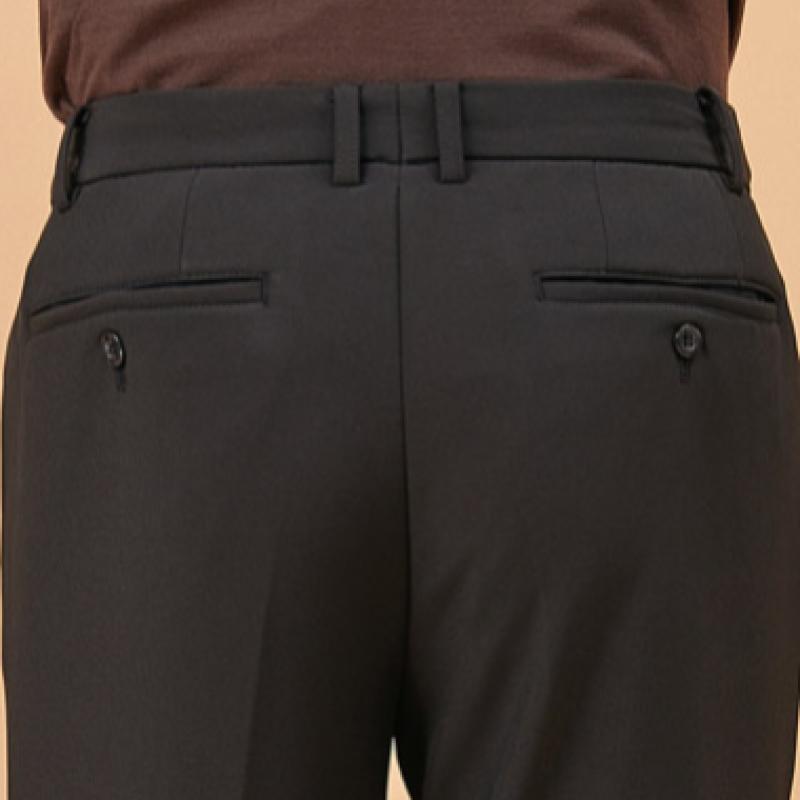 Bang Bang Men S One Pleat Ultra Warm Bonded pantS Black