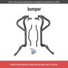 Benda Black Flag 600 Motorcycle Carbon Steel Front Bumper Guard