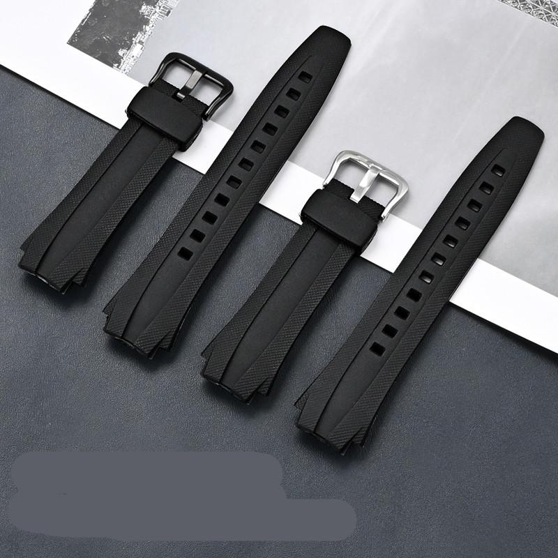 17mm Resin Replacement Strap For Casio AQ-160W/AQ-163W Men Band Rubber Sprot Waterproof Bracelet Watch Accessories