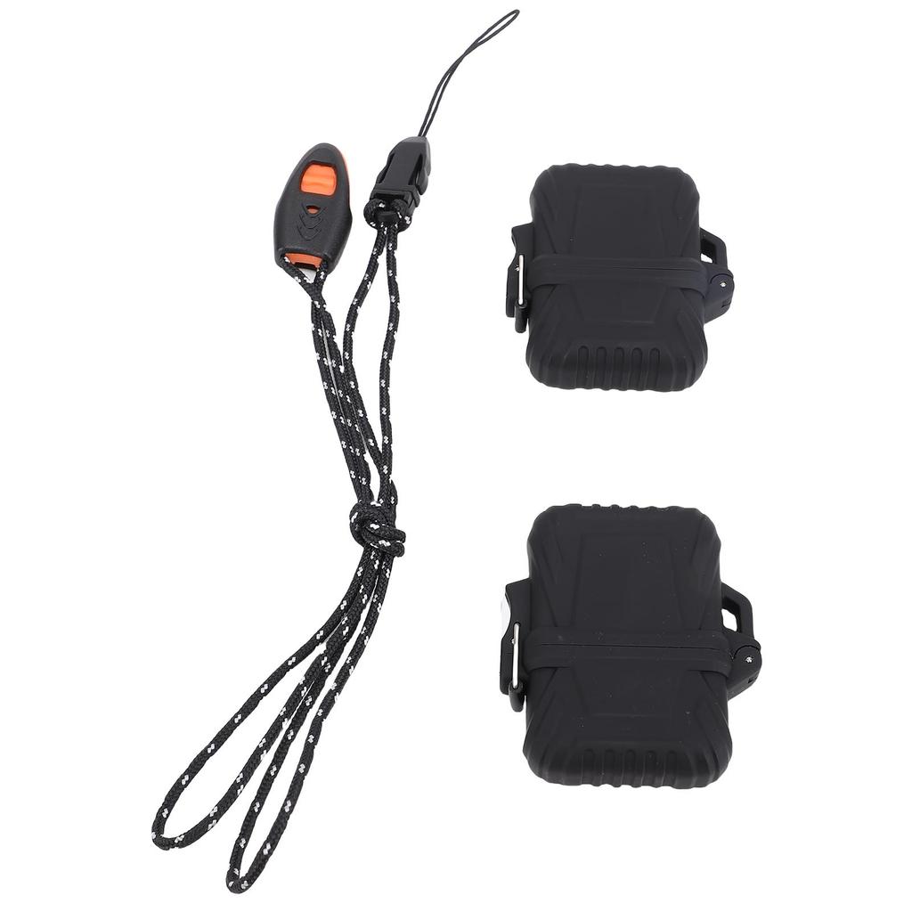 2Pcs Water Proof Storage Box Set Plastic Reusable Protective Pocket Case for Outdoor Sports and