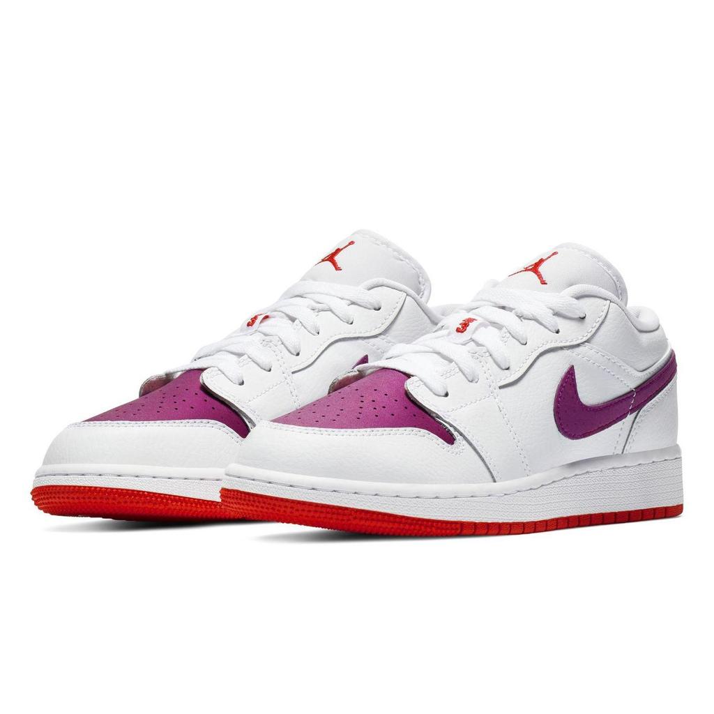 Jordan 1 Low GS White Berry 554723-161