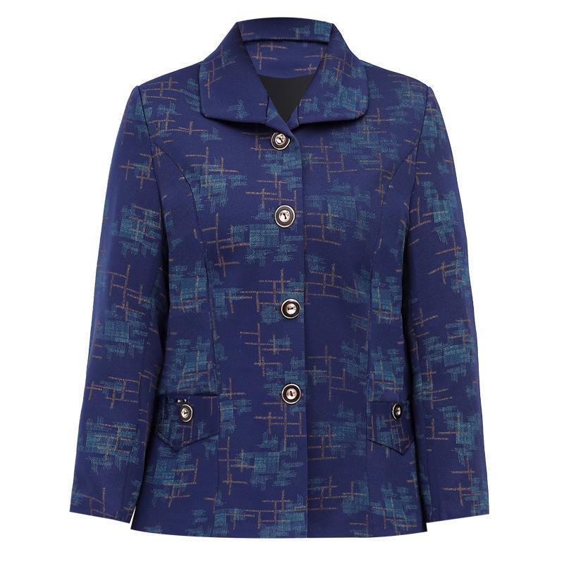 Fashionable Maternity Wear: Stylish Autumn and Spring Jacket for Middle-Aged & Elderly Women with Hot Stamping Design
