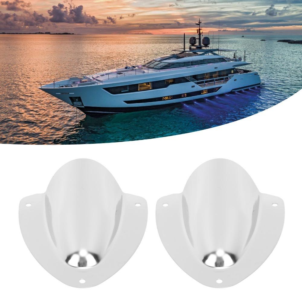 1 Pair Wire Cable Cover Clam Shell Vent 316 Stainless Steel Vent Cover  Yacht Boats
