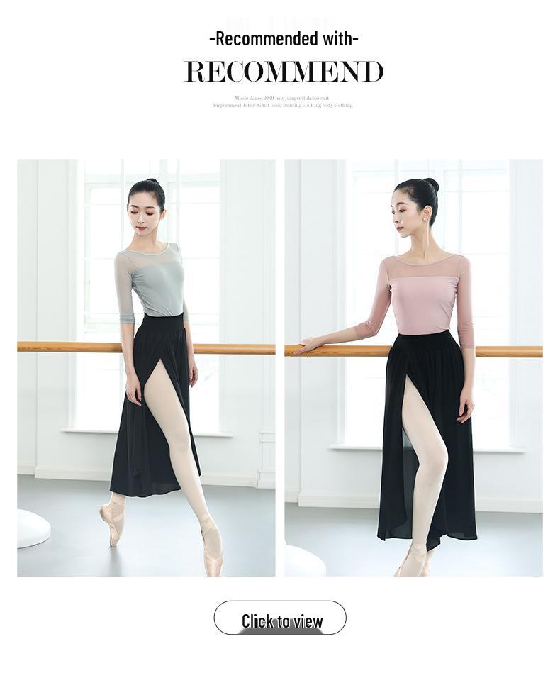 Women's Long Sleeve Mesh Ballet Dance Top - Classical Chinese Dance Costume
