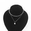 Multi-layers Necklaces for Women Personality Hollow Geometric Pendantes Necklaces Gold Cross Necklaces Punk Collar