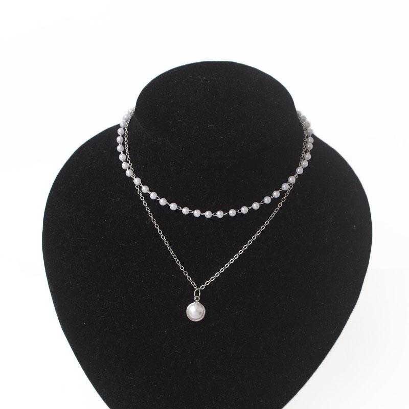 Multi-layers Necklaces for Women Personality Hollow Geometric Pendantes Necklaces Gold Cross Necklaces Punk Collar