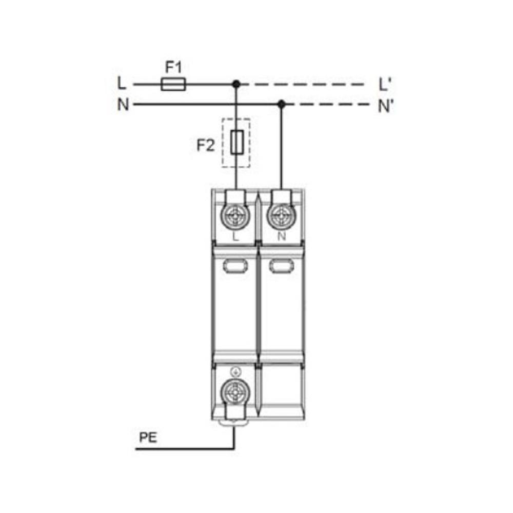 2P Voltage Protection Arrester 275V Low Voltage Protector Power Distribution Control