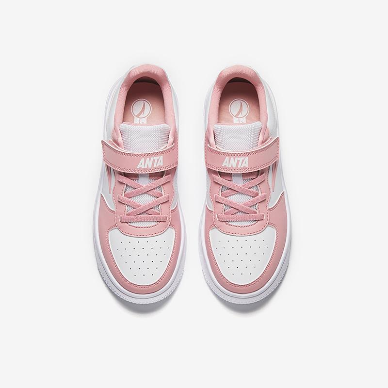 Anta Kids Trendy Fashion Comfortable Versatile Color Block Sports Casual Commuting School Lightweight Shock Absorption Low Top Kids Sneakers A22538088