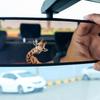 Cartoon Painted Giraffe Car Rearview Mirror Glass Beautification Decoration Sticker