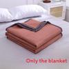 Color Solid Waterwashed Cotton Thin Summer Blanket For Home Children And
