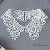 White Neckline Lace Collar Craft Sewing Fabric Venise Motif Applique Trims DIY Craft