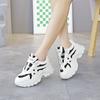 Dad shoes new trendy and versatile 2025 spring popular sports little white shoes children's flat-soled heightening shoes J05