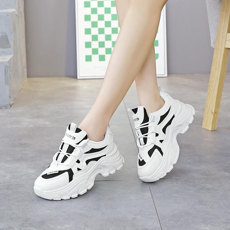 Dad shoes new trendy and versatile 2025 spring popular sports little white shoes children's flat-soled heightening shoes J05